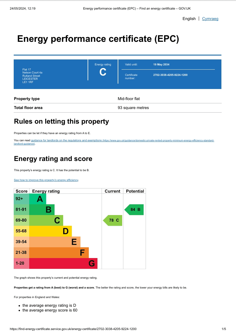 Energy Performance Certificate
