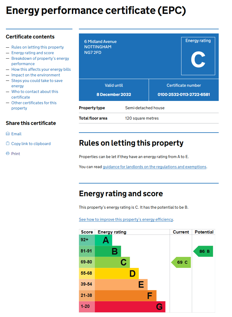 Energy Performance Certificate