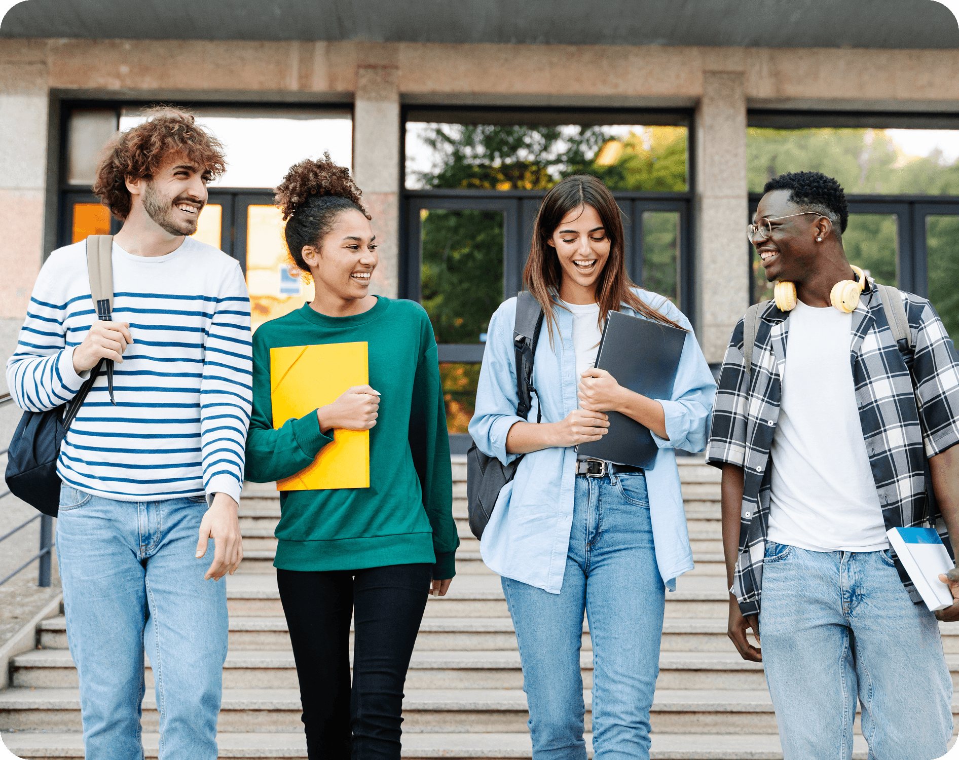 Students on campus